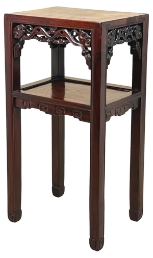 Hardwood Two Tier Lamp Table, 1870