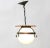 Art Deco Amsterdamse School Pendant Lamp in Wrought Iron and Glass by A.D. Copier, 1930s For Sale - Image 4 of 10