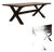 Custom Built Farmhouse Trestle Dinning Table For Sale