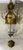 Vintage Gilt Metal Crown Bell Glass Pendant Chandelier Lantern For Sale In Miami - Image 6 of 9
