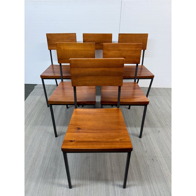 Design Plus Gallery presents Set of Six Rustic Side Dining Chairs from West Elm. Their minimalist design draws inspiration...