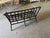 Wood Vintage Black-Painted Rattan Bench For Sale - Image 7 of 18