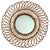 Vintage French Round Rattan Mirror, 1950s For Sale - Image 11 of 11