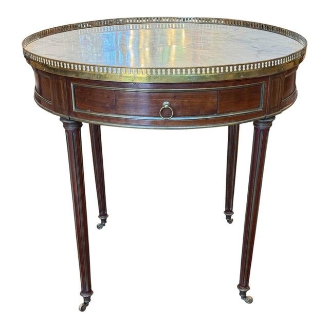 Late 19th Century French Louis XVI Style Bouillotte Table For Sale - Image 12 of 12