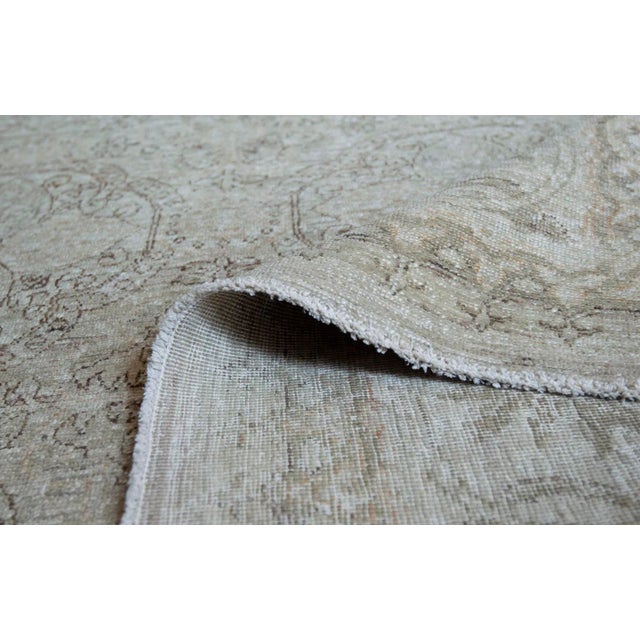 MANSOUR 1990s Mansour Wool Tabriz Rug - 6'1" X 8'7" For Sale - Image 4 of 6