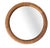 Vintage Round Wicker Mirror, 1960s For Sale
