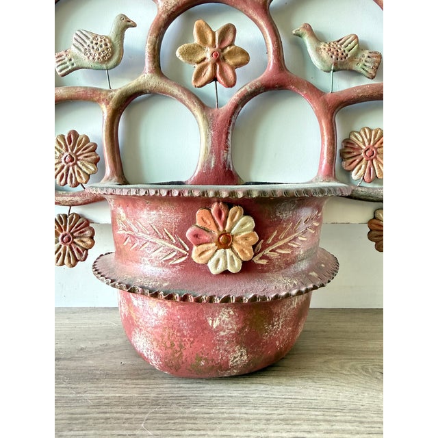 Mexican Tree of Life Large Wall Pocket Sculpture For Sale - Image 4 of 7