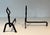 1950s 1950s Modernist Wrought Iron Andirons - a Pair For Sale - Image 5 of 12