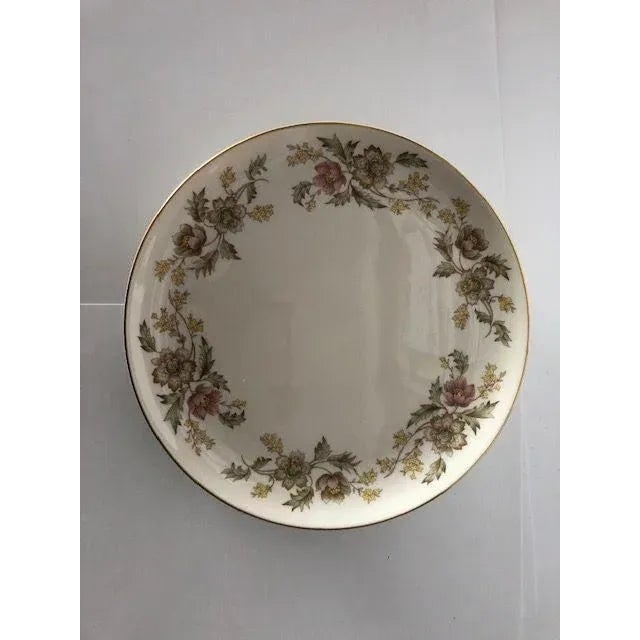 Hollywood Regency Vintage Aladdin by Aldisco Golden Elegance Pattern Bread Plates S/6 For Sale - Image 3 of 5