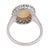Mid Century Opal Old European Cut Diamond Platinum Cluster Ring, Size 6 For Sale In Los Angeles - Image 6 of 6