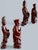 Red Late 20th Century Hand Carved Chinese Guanyin & Scholar Figures Pair-Rosewood-Asian-Sculpture-Kwan For Sale - Image 8 of 11