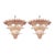 Pink Palmette Murano Glass Chandeliers by Simoeng for Simoeng, Set of 2 For Sale - Image 7 of 8
