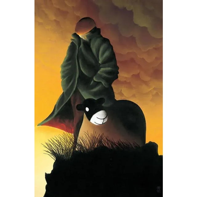 Mackenzie Thorpe "The Long Days" Hand Signed Numbered Lithograph Art Print For Sale