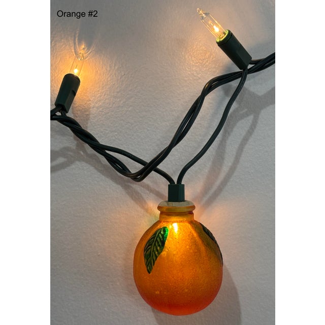 All 6, 1-Price- Vintage Glass Christmas Light Covers - Fruits01 For Sale - Image 9 of 13