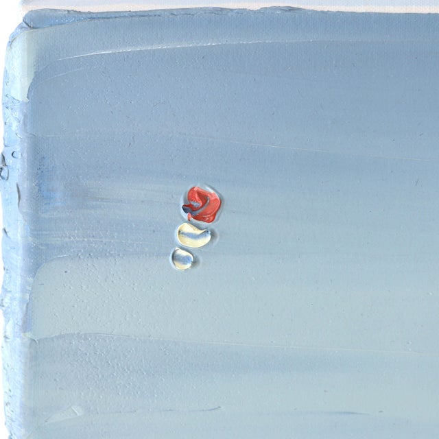 Textile Berry's Bay Study 2 (25.10.21) - Plein Air - Impasto Thick Paint Original Plein Air Landscape Oil on Canvas by Sally West For Sale - Image 7 of 9