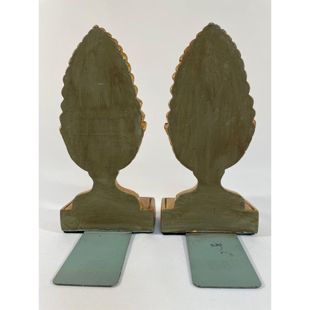 Mid 20th Century Italian Borghese Cone Style Bookends - A Pair For Sale - Image 9 of 12