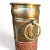 Early 20th Century Antique Brass & Copper Repoussé Umbrella Stand – Early 20th C. Hand‑Hammered Stick Holder For Sale - Image 5 of 14