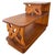 Mid-Century Modern 1940s Restored Hand Carved Koa Wood 3 Tiered Side Lamp Table With Bamboo Motif For Sale - Image 3 of 5