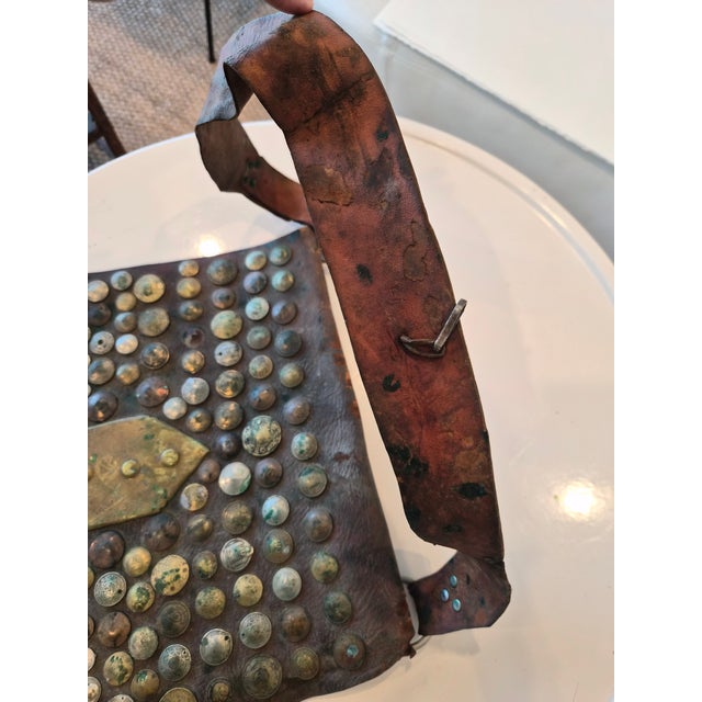 19th Century Leather Moroccan Antique Bag For Sale - Image 5 of 7