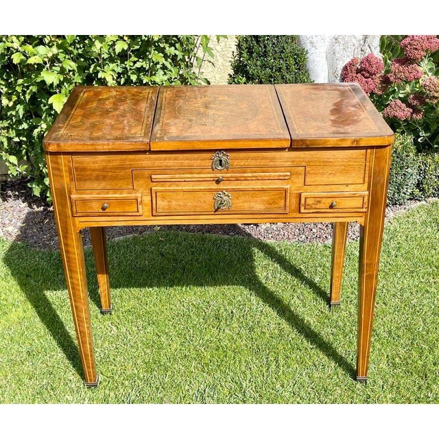 Louis XVI Marquetry Dressing Table For Sale - Image 13 of 13