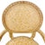 Wood French Louis XVI Medallion Back Armchair With Crème-Peinte Distressed Finish For Sale - Image 7 of 17