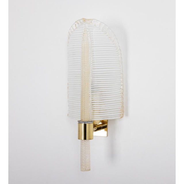 1970s Murano Glass Wall Sconces from Barovier & Toso, Italy, 1970s, Set of 2 For Sale - Image 5 of 18