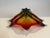 Murano Large Vintage Murano-Style Red, Orange & Green Sculptural Art Glass Bowl For Sale - Image 4 of 6