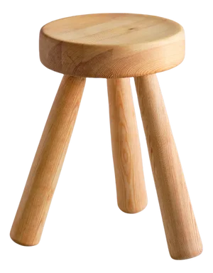 Swedish Three Legged Stool in Solid Pine by Ingvar Hildingsson, 1970s
