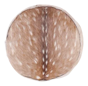 Mid 20th Century Anglo-Indian Deer Hide Pillow