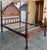 Spanish 20th Century Full Bed, Original Four Fluted Poster Spanish Bed With Wood Slabs For Sale - Image 3 of 11
