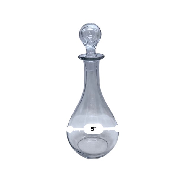Late 20th Century Val St Lambert Crystal Decanter With Stopper Elegant Handcrafted Clear Glass For Sale - Image 10 of 10