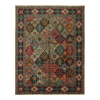1960s Old Persian Tabriz Area Rug 9’10” X 12’2″ For Sale