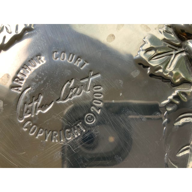 Metal Vintage Arthur Court Cheese Serving Set- 2 Pieces For Sale - Image 7 of 10