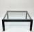 Mid-Century Modern Italian Glass and Enamelled Black Metal Coffee Table by Gae Aulenti for Zanotta, 1970s For Sale - Image 3 of 18