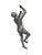 7 Feet Tall Contemporary Cast Aluminum "Climbing Man" Suspended Sculpture For Sale - Image 9 of 17
