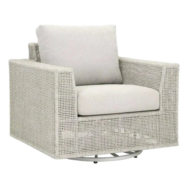 Tropez Olefin Fabric Swivel Outdoor Rocker by Essentials for Living For Sale