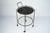 Black Mid-Century Round Brass and Marble-Effect Glass Bar Cart, Italy, 1950s For Sale - Image 8 of 15