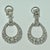 1950s 7 Ct Diamond Drop Cocktail Earrings Platinum with 2 Ct Solitaire Diamond For Sale - Image 4 of 18