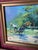 Wood 1970s Vintage Asian Rickshaw Street Scene Oil Painting on Plywood – Framed For Sale - Image 7 of 8