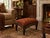 Antique Needlepoint Textile Upholstered Floral Design Footstool For Sale - Image 4 of 4