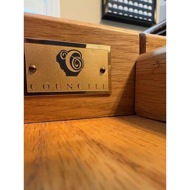 Councill Furniture Councill Craftsmen Carved Mahogany Vintage Clawfoot Executive Desk 72" X 34" X 31" For Sale - Image 4 of 8