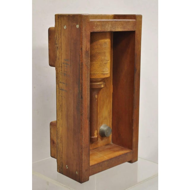 Mid 20th Century Vintage Industrial Foundry Wooden Block Mold Architectural Valcor Engine Corp For Sale - Image 5 of 12