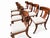 Mid-Century Modern Stunning Set Walnut Klismos Dining Chairs Set of 8 W/Cushions For Sale - Image 3 of 7
