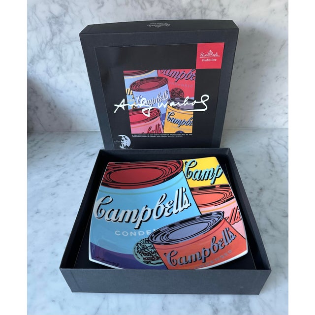 Andy Warhol Campbell's Soup Pop Art Plate This Square 8-1/2-inch dish from the Andy Warhol Campbell's Soup collection....