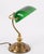 Vintage 20th Century Articulated Green Glass Brass Bankers Lamp Desk Lamp For Sale - Image 6 of 16