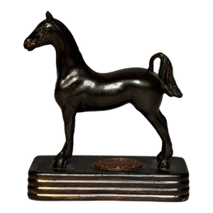 Vintage English Traditional Small Cast Iron Horse Copper/Bronze Finish Figurine