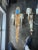 Italian Egyptian Revival Carved Wood Pharoah 2 Arm Sconces - A Pair For Sale - Image 9 of 10