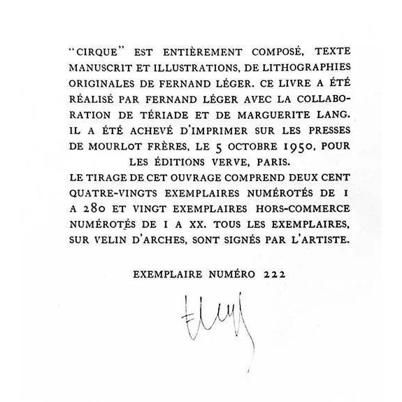 Fernand Leger Limited Edition Original Lithograph 1950 *Rare W/Frame For Sale - Image 4 of 4