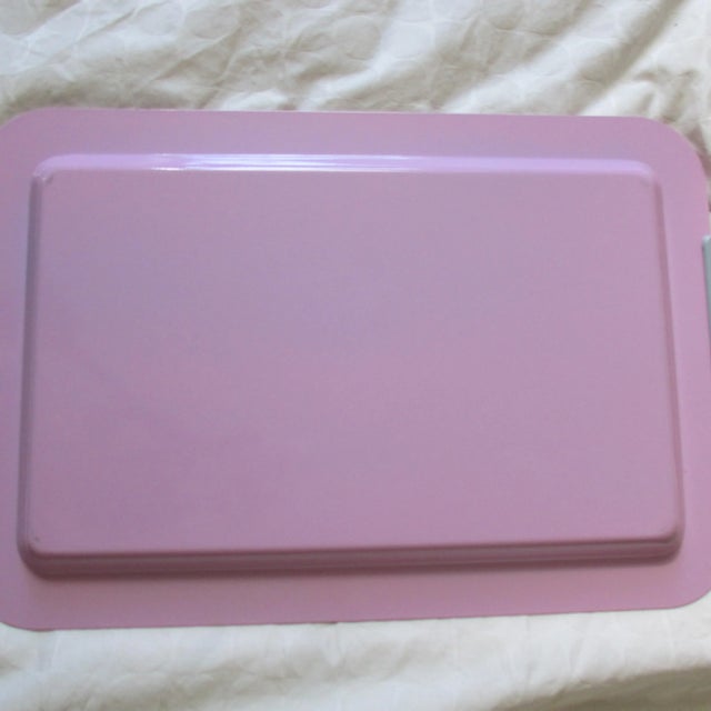 1970s Vintage Morinox Italy Pastel Enamel Tray For Sale In New York - Image 6 of 6