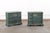 A pair of vintage American painted three-drawer chests with shell motif. These vintage chests have been designed with...
